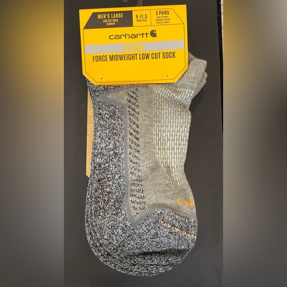 Carhartt Other - Carhartt Force Midweight Gray and Black Socks